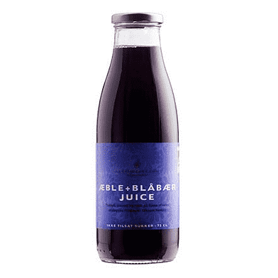 Æble-blåbærjuice