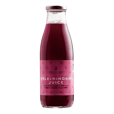 Æble-hindbærjuice