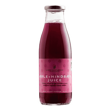 Æble-hindbærjuice