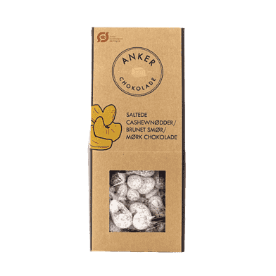Cashewnötter m. brynt smör och choklad