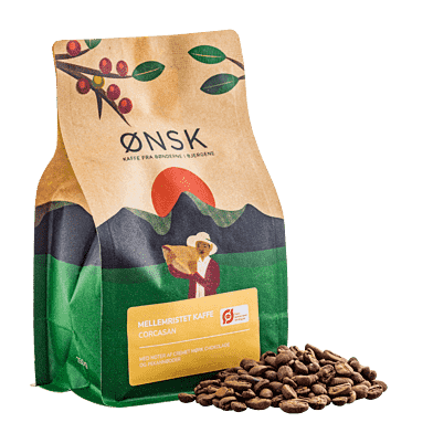 Ønsk kaffebönor - mellanrostade