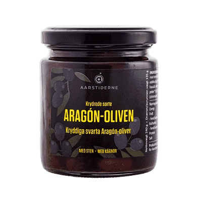 Krydrede sorte oliven