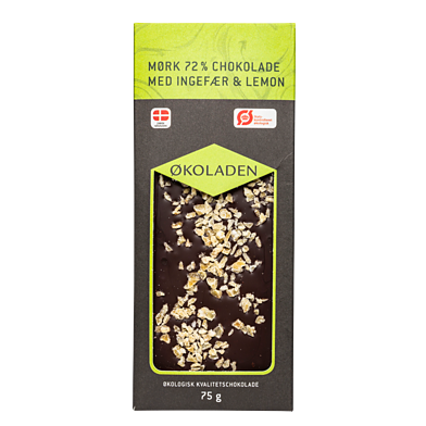 Mørk chokolade – Ingefær/citron