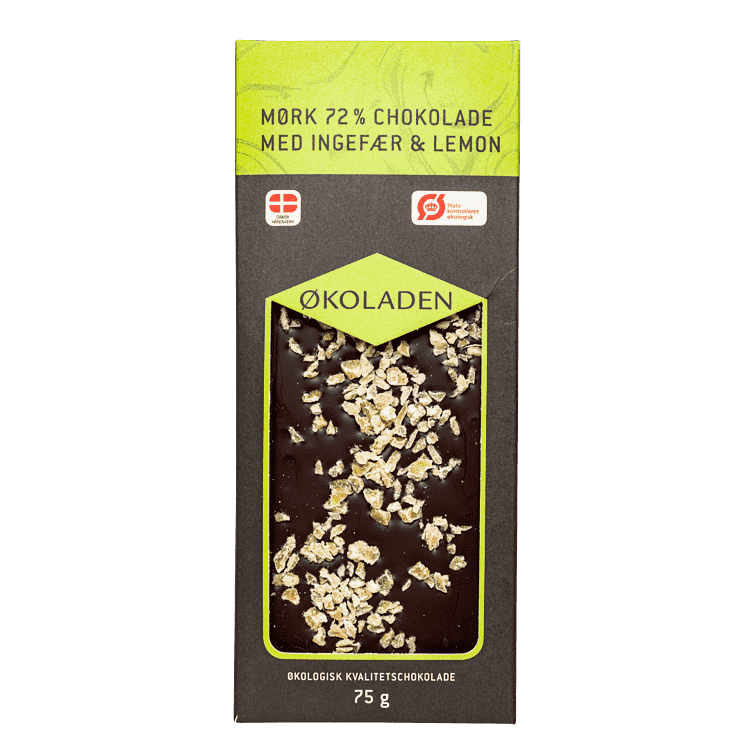 Mørk chokolade – Ingefær/citron