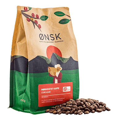 Ønsk kaffebönor – mörkrostade