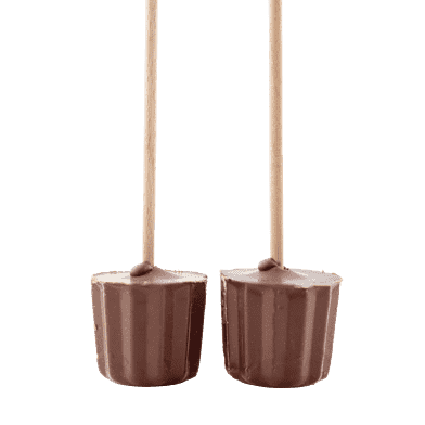 Chokolade-rørepinde, lys