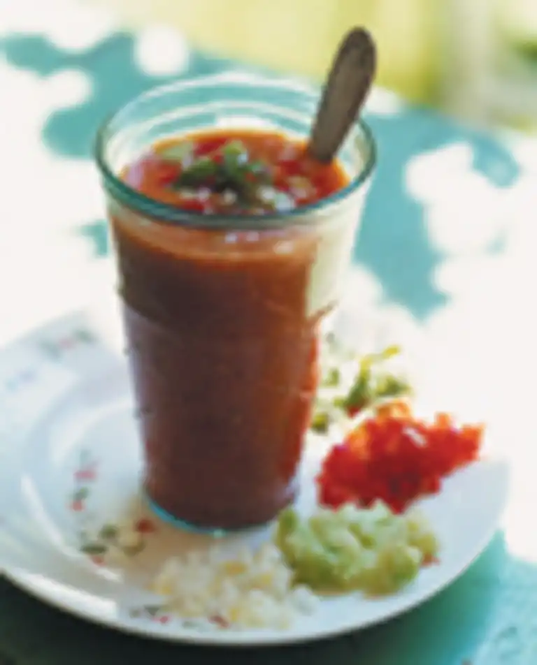 Asiatisk gazpacho med majs