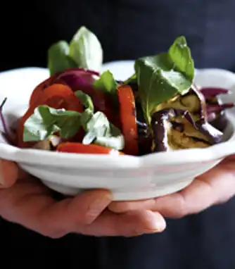 Auberginesalat med feta