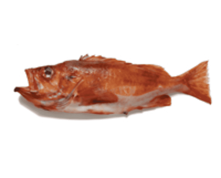 Bagt rødfisk med soja