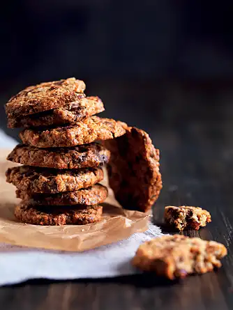 Cookies med havregryn, tranebær og citrus 