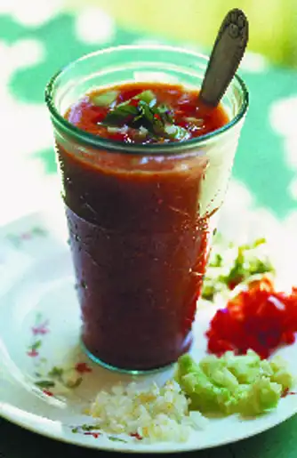 Gazpacho med bruschettaer