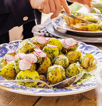 Pesto kartoffelsalat