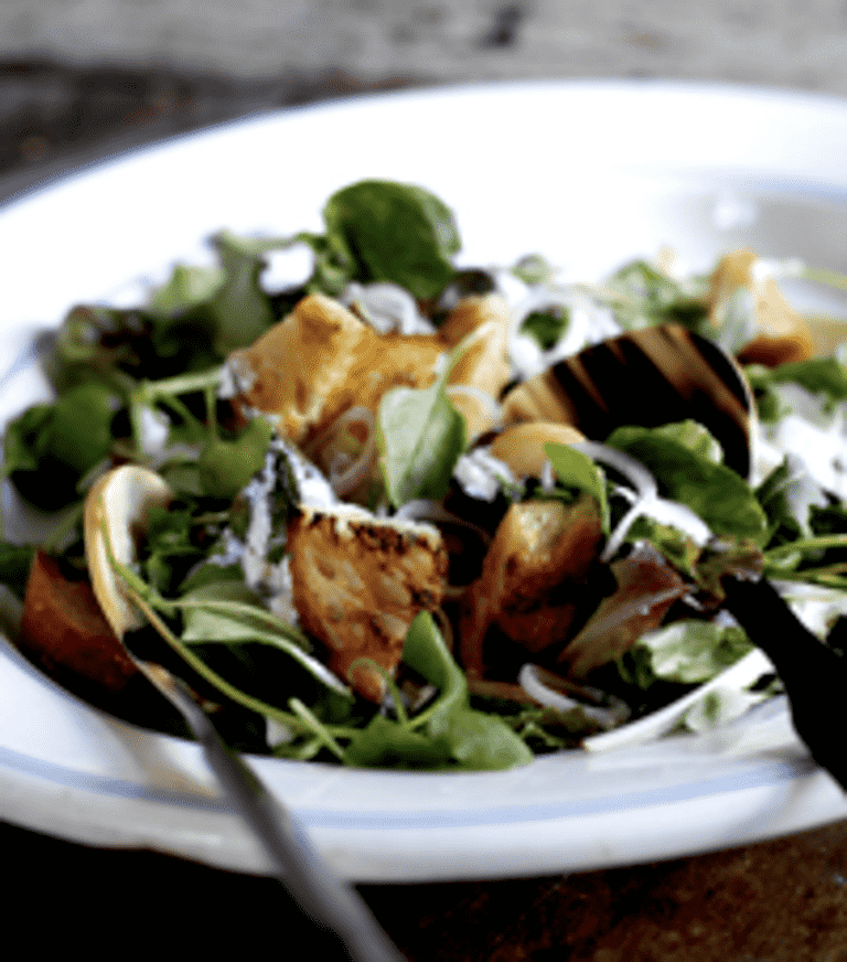 Salat med gedeost