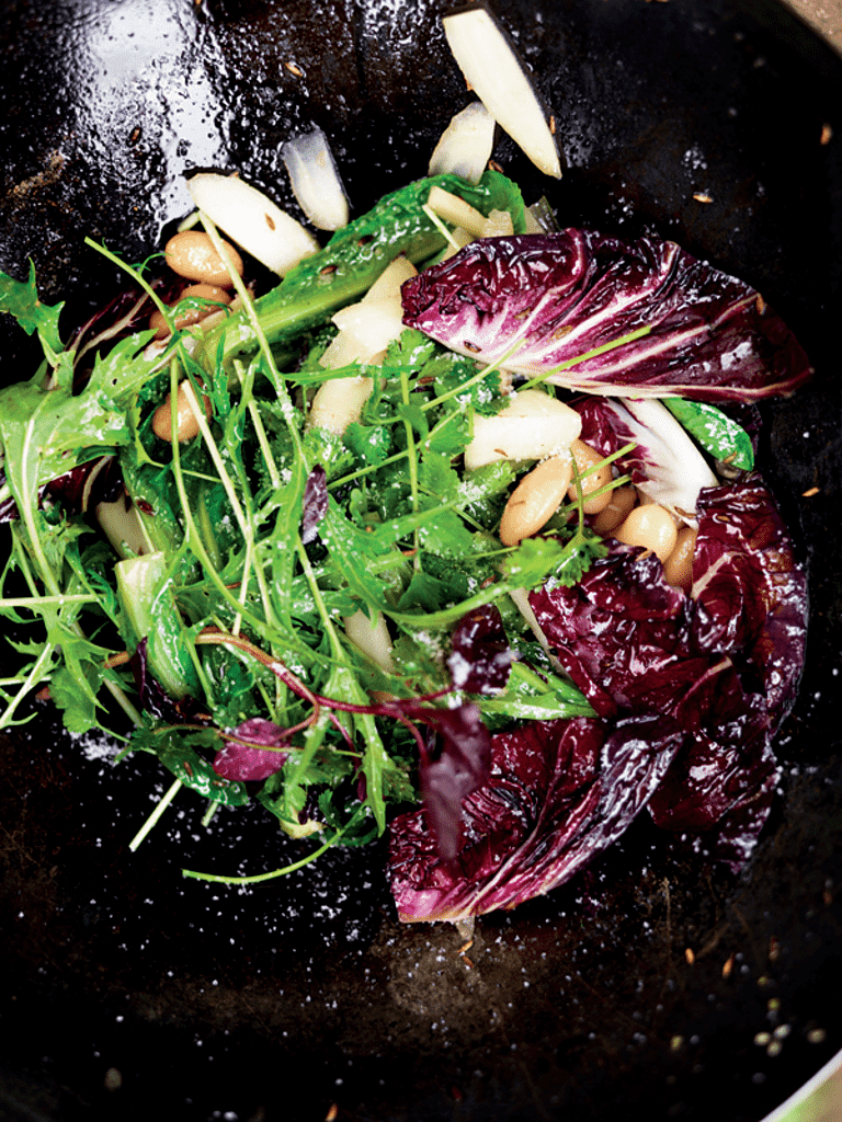 Salatblade med markens godter