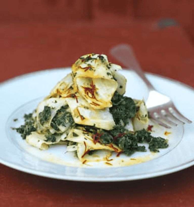 Selleri med grønkål og safran