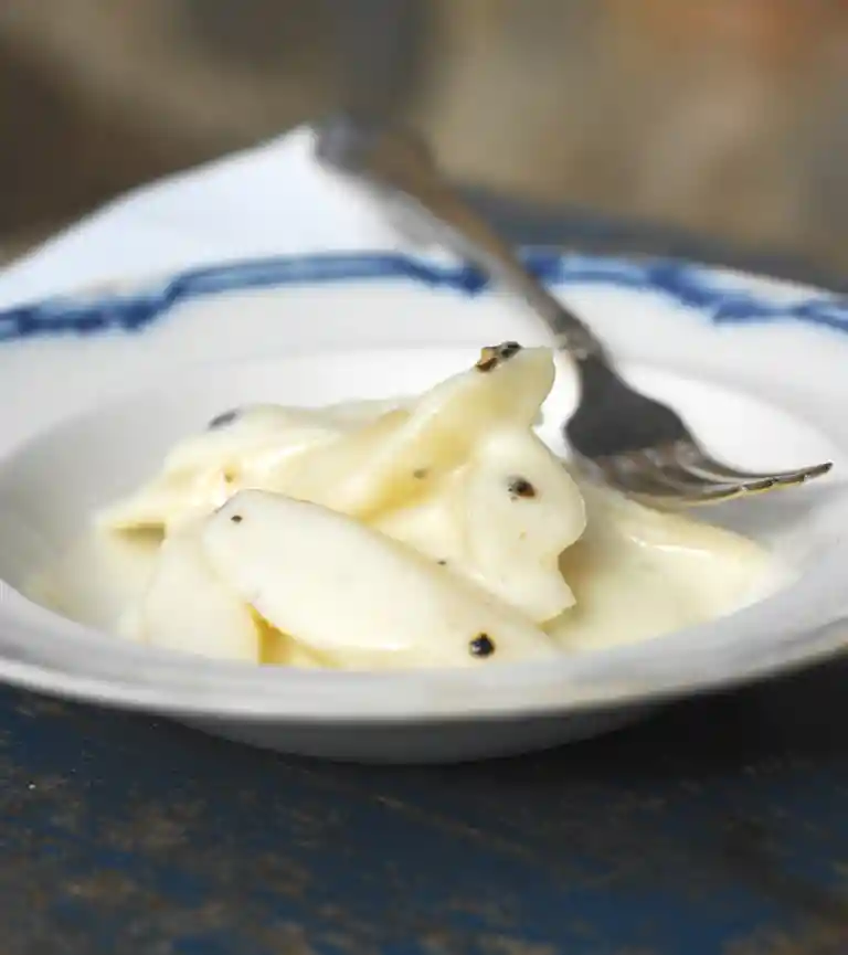 Svartrötter i bechamel